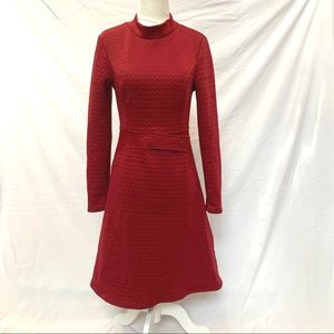 ModCloth Red Quilted Dress